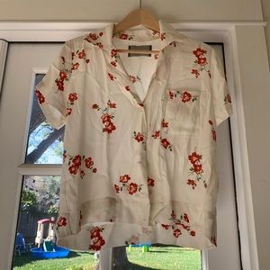 Reformation floral blouse